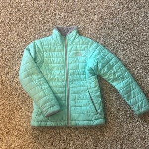 North Face Mossbud reversible coat M (10-12)